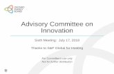 Advisory Committee on Innovation Meeting 6... · 2018-11-22 · July 17, 2018 Ontario Energy Board 13. Potential Actions to Encourage Innovation July 17, 2018 Ontario Energy Board