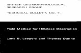 BRITISH GEOMORPHOLOGICAL RESEARCH GROUP TECHNICAL …119... · Technical Bulletin ofs the British Geomorphological Research Group. 1. Field methods of water hardness determination.