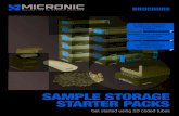 SAMPLE STORAGE STARTER PACKS€¦ · everything you need to get going... Micronic Starter Packs contain everything needed to start using 2D coded sample storage tubes, enabling laboratory