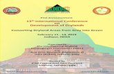 13th International Conference on Development of Drylands 2019-11-27آ  Development of Drylands Converting