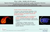 V. K. Jordanova, Space Science and Applications, LANLcnls.lanl.gov/shields/presentations/SHIELDS Jordanova... · 2016-06-06 · Space Hazards Induced near Earth by Large, Dynamic