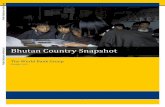 Bhutan Country Snapshot - World Bank · 2016-07-12 · Bhutan Country Snapshot Public Disclosure Authorized ... Table 1). In June 2014, the 600MW Joint-Venture Kholongchu Hydro-electric