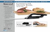 WARING COMMERCIAL ELECTRIC KNIFE Commercial Electric Knifeimages.cooksdirect.com/Manuals/specsheets/waring/wek200.pdf · Commercial Electric Knife WEK200 ©2014 Waring Commercial