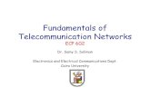 Fundamentals of Telecommunication Networks 2020-06-11 · Telecommunication Networks ECP 602 Dr. Samy S. Soliman Electronics and Electrical Communications Dept. Cairo University. APPLICATION
