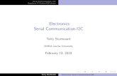 Electronics- Serial Communication-I2Cdenethor.wlu.ca/pc320/lectures/i2cbeam.pdfRaspberry Pi Python I2C Library Serial Communication -I2C Inter-Integrated Circuit Interface Master/slave