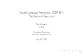 Natural Language Processing (CSEP 517): Distributional Semanticscourses.cs.washington.edu/courses/csep517/17sp/slides/... · 2017-05-17 · Natural Language Processing (CSEP 517):