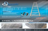 BEAM STEEL LADDER BEAM.. - Sealumet BEAM.pdf · 2017-03-24 · MATERIAL steel FINISH : Hot Dipped Galvanised WHY CHOOSJS Strong Aluminium 6082- T6,allows large span. Development through