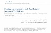 Foreign Investment in U.S. Real Estate: Impact of Tax Reformmedia.straffordpub.com/products/foreign-investment... · 5/17/2018  · FIRPTA applies to a "United States Real Property