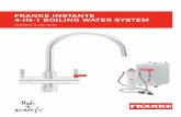 Franke Instante 4-In-1 BoIlIng water system - Howdens...2) Instante Boiler - Model QHT-1 (Part Number: 119.0380.581) 3) Franke water filter complete with a Franke 08 filter cartridge