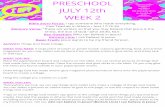 PRESCHOOL LESSON WEEK 2 Resource/July... · I t s a y s , ‘ T h es e a r e w r i tten s o th a t y ou m a y b el i ev e th a t J es u s i s th e C h r i s t, th e S on of God ,