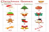 Christmas Games Printable Memory Game - …123kidsfun.com/images/pdf/christmas-printable/memo-2.pdfChristmas Games Printable Memory Game - Addition 123kidsfun.com Created Date 12/7/2018