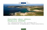 Gestão dos sítios Natura 2000 - European Commission · 2019-09-10 · Ambiente As disposições do artigo 6.º da Diretiva «Habitats» (92/43/CEE) Gestão dos sítios Natura 2000