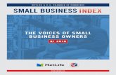 THE VOICES OF SMALL BUSINESS OWNERS · Small businesses’ perception of the national economic climate has warmed considerably, with a majority of business owners (55%) feeling positive