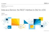 Db2 zOS REST interface - TRIDEX · mission-critical client-server applications for 25+ years-A DDF cost-of-computing benefit: SQL statements executed by way of REST calls to Db2 run