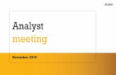 Consolidated Analyst Meeting Presentation - 2016 V14 … · 2018-11-23 · Product fair Select MedSurg and Neurotechnology Products Senior Leadership Team Financial outlook Glenn