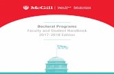 Doctoral Programs - McGill University...McGill combine their master’s and PhD programs, students with a 2-year master’s degree are 2 considered to be in the second year of the