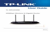 TL-WR1043ND 450Mbps Wireless N Gigabit Router US)_V3_UG.pdf¢  users demanding higher networking performance