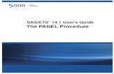 The PANEL Procedure - Sas Institutesupport.sas.com/documentation/onlinedoc/ets/141/panel.pdf · 1798 F Chapter 27: The PANEL Procedure Syntax: PANEL Procedure The following statements