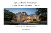 Kansas State University City University Projects Fund 2019 Request... · 2020-07-14 · Projects Fund Committee members. March to April : City/University Projects Fund Committee meets