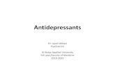 Antidepressants · •Tricyclic antidepressants are not merely antidepressants, since one of them (clomipramine) has anti-obsessive–compulsive disorder effects and many of them