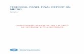 TECHNICAL PANEL FINAL REPORT ON METRO · 4/26/2017  · Under Embargo until April 26 at 2 P.M. DO NOT QUOTE, CITE, or DISTRIBUTE COG Technical Panel Final Report on Metro I 1 TABLE