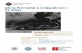Activity: Pearl Harbor: A Defining Moment in U.S. History Harbor - Lesson Plan.pdf · Pearl Harbor woke the United States out of its slumber of neutrality. The attack on American