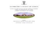 SUPREME COURT OF INDIAclists.nic.in/ddir/PDFCauselists/supremecourt/2015/Jan/... · 2015-12-26 · final list monday 04th january 2016 chief justice's court supreme court of india
