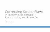 Correcting Stroke Flaws in Freestyle, Backstroke, Breaststroke, … · 2020-05-29 · The Process of Stroke Correction The coach needs: To be able to diagnose the problem (stroke