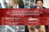 This Employer Webinar Series program is presented by ... · Plan document – See “Compliance 101” SPD, SMM – See “Compliance 101” Participant disclosures – See “Compliance
