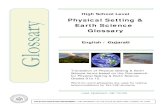 Physical Setting & y Earth Science Glossary Glossar · સમાસ બનાવવો – થવો; સહકાર કરવો. િકંમતો ઇ. પર કાબ ૂમેળવવા
