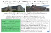 The Roman Catholic Churches of · 2020-02-13 · The Roman Catholic Churches of New to the Parish? Welcome! Make sure to introduce your-self to our parish staff, and fill out a Parish