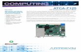 ATCA-F125 - SMART Embedded · 2019-07-30 · ATCA-F125 Data Sheet Hardware ServiCe proCeSSor Freescale QorIQ™ P2020, dual-core processor, 1.0 GHz memory Up to 4GB ECC-protected