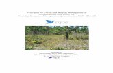 Principles for Forest and Wildlife Management of ... · 12/11/2015  · Principles for Forest and Wildlife Management of ... The primary forest management objective for this area