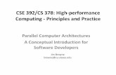 CSE 392/CS 378: High-performance Computing - Principles ...pingali/CSE392/2011sp/... · CSE 392/CS 378: High-performance Computing - Principles and Practice Parallel Computer Architectures