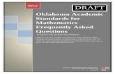 Oklahoma Academic Standards for Mathematics Frequently …sde.ok.gov/sde/sites/ok.gov.sde/files/6-30-15 MathOAS FAQs .pdf · calls for reflective thinking, persistence, learning from