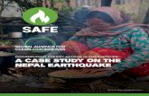 A CAse study on the nepAl eArthquAke · EArTHquAkE vicTimS THrouGH SAFE coordinATion cookSTovES SolAr lAmPS cHArGErS lAmPS + cHArGErS PoWEr SySTEmS 704 56,164 133 25,790 3,356 ToTAl: