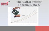 The GOLD Twitter Thermal Data & Calculations · 2018-07-17 · Thermal Continuous operation with the FINs HS 400 seconds with the FLAT HS 120 seconds with “No HS”. 19 Records