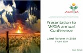 Presentation to WRSA annual Conference · International and comparative law perspective Section 25 Section 25 cites a fundamental human right, which is protected in terms of international