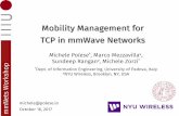 Mobility Management for TCP in mmWave Networks · 2020-05-22 · §Mobility management architectures §Performance evaluation § ns-3 mmWave module § Results §Conclusions. ts hop