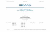 TYPE-CERTIFICATE DATA SHEET FOR NOISETCDSN No.: EASA.A.004 Page 2 of 213 Issue: 32 Date: 19 May 2020 TC.CERT.00049-001 (c) European Union Aviation Safety Agency, 2020.