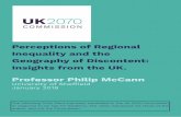 Perceptions of Regional Inequality and the Geography of ...uk2070.org.uk/wp-content/uploads/2019/01/01-McCann... · (OECD 2018). Indeed, intra-regional and intra-city inequality still