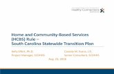 Home and Community-Based Services (HCBS) Rule … STP...Florence Sept. 22, 2016 SIMT 1951 Pisgah Road Florence, SC 29502 Aiken Sept. 27, 2016 Aiken County Public Library Reference
