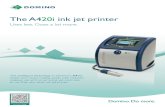 The A420i ink jet printer - Bj's Printing Systems...in this brochure is general in nature and customers should check that it is applicable to their individual circumstances. Vertical