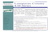 Lampasas County 4-H Newscounties.agrilife.org/lampasas/files/2015/06/September-2016-newsletter.pdfSeptember 2016 Page 3 Dinner Tonight— Healthy Cooking School Our 2016 Fall Dinner