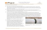 ePipe Concrete Pipe Joints Your Best Choice · The versatility of joints allows the designer to match project requirements with the appropriate joint and/or seal. Note that joints