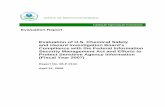 Evaluation of U.S. Chemical Safety and Hazard ...€¦ · Evaluation of U.S. Chemical Safety and Hazard Investigation Board’s Compliance with the Federal Information Security Management
