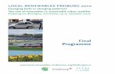 LOCAL RENEWABLES FREIBURG 2010 · management, urban mobility, resilience and good governance. ICLEI provides information, motivation and support to many local governments around the