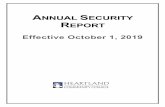 ANNUAL SECURITY REPORT - Heartland Community College · Annual Security Report Page 4 Effective October 1, 2019 ANNUAL SECURITY REPORT I. Criminal Acts Heartland Community College