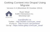 Getting Content into Drupal Using Migrateverbosity.ca/files/migrate_montreal.pdf · rolling back the entire site ... Dealing with feature changes between versions. Skip upgrading,