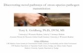Discovering novel pathways of cross-species pathogen ... · Tony L. Goldberg, Ph.D., DVM, MS University of Wisconsin-Madison, School of Veterinary Medicine Associate Director for